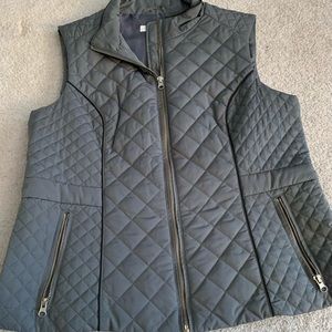 NY&CO Women’s Quilted Vest L Gray